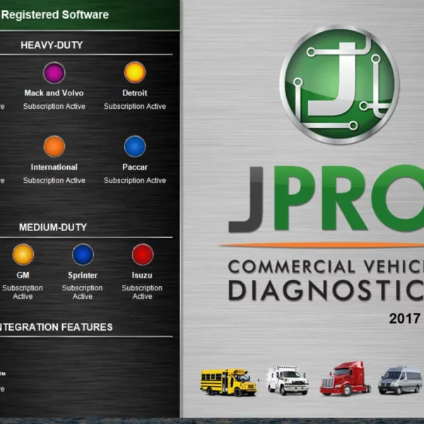 JPRO 2017 v3 is a diagnostic software designed for the efficient management of commercial vehicle fleets. Developed by Noregon, it offers a range of features that help technicians quickly identify and resolve issues in trucks and trailers. With its support for multiple brands and advanced diagnostic capabilities, JPRO 2017 v3 aims to enhance operational efficiency and reduce downtime. This introduction outlines its key functionalities and overall importance in fleet maintenance.