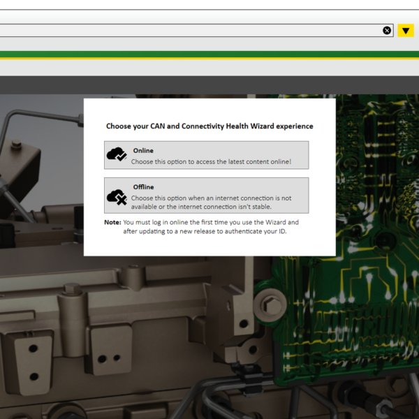 The John Deere CAN and Connectivity Health Wizard 2024 is an advanced diagnostic tool for agricultural and construction machinery. It allows users to effectively manage the health of their equipment by diagnosing connectivity and system issues. This software aims to improve machinery uptime and overall efficiency in operations. Its user-friendly interface and comprehensive functionality make it a valuable asset for technicians and operators alike.