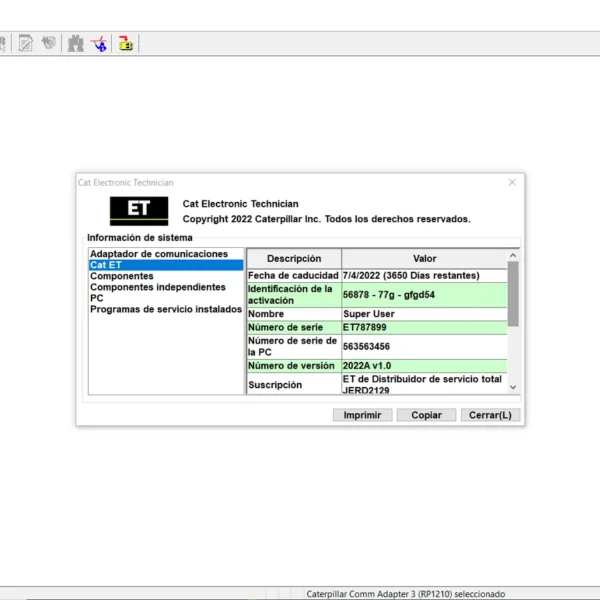 Caterpillar CAT ET Diagnostic Software 2022 is an essential tool for maintaining and diagnosing Caterpillar heavy machinery. This software enables technicians to quickly identify issues, adjust engine parameters, and optimize equipment performance. The CAT ET 2022 version features advanced diagnostic capabilities and user-friendly interfaces. Its comprehensive reporting options enhance the maintenance process, making it vital for equipment longevity and operational efficiency.