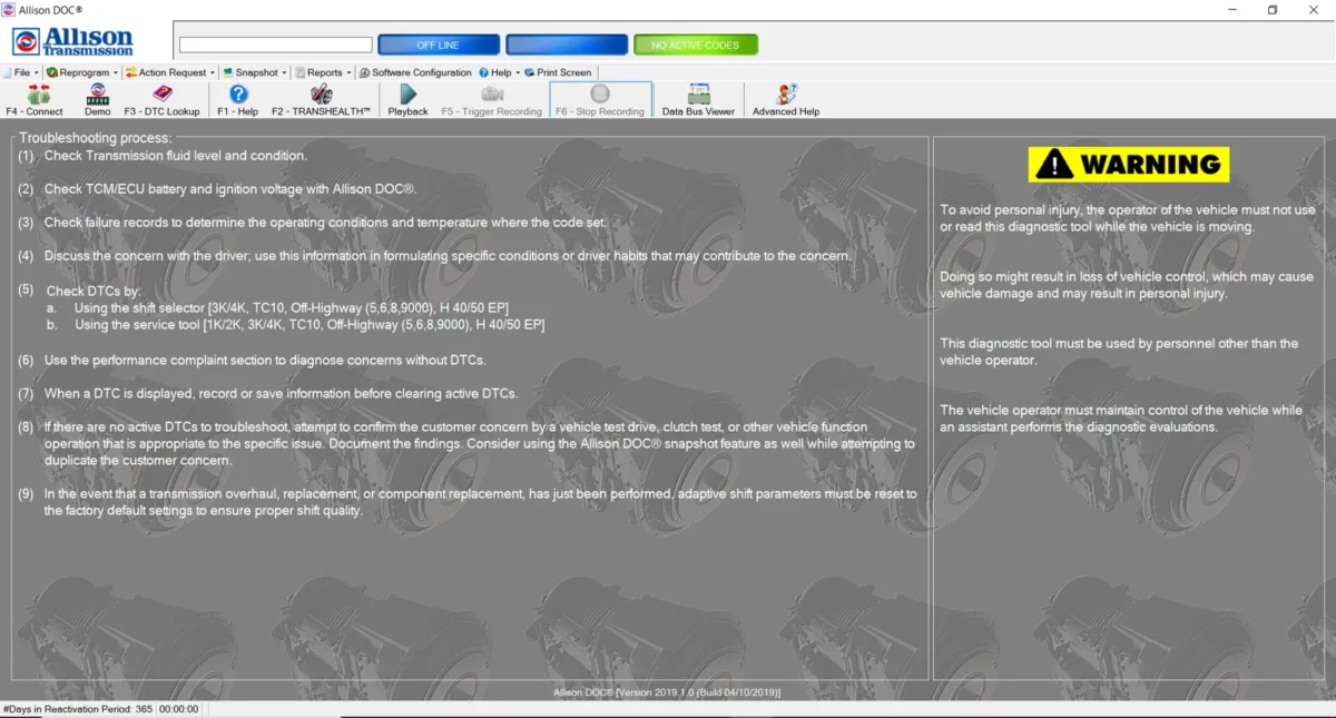 Allison DOC® Diagnostic Software 2023 V3 provides advanced tools for diagnosing and reprogramming Allison transmissions. It is designed to enhance the operational efficiency of technicians and maintenance professionals in various settings. This software includes key features such as data collection and parameter visualization. It also requires specific compatible devices and proper system setup to optimize its functionality.