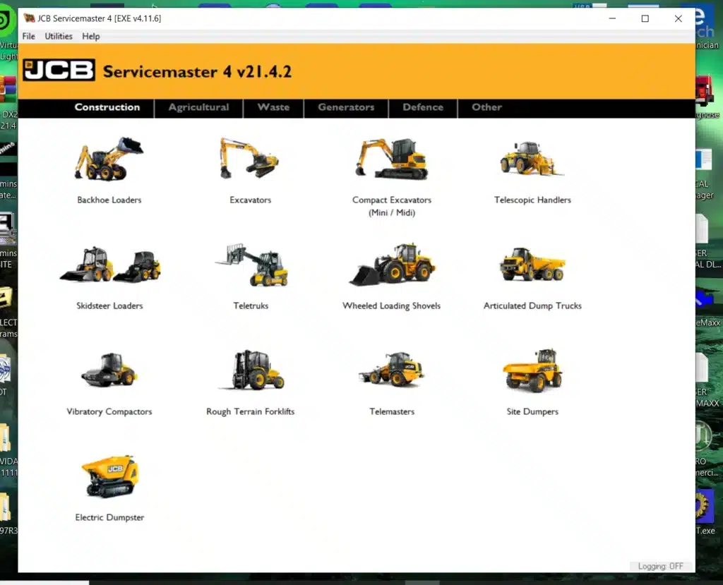 JCB Service Master 4 Software v21.4.2, released in 2021, is a critical tool for diagnosing and maintaining JCB machinery. It offers various features designed to enhance operational efficiency and reduce downtime. The software includes comprehensive diagnostic capabilities, calibration functions, and user-friendly navigation. It is compatible with a wide range of JCB equipment, making it a valuable resource for operators and technicians in the construction and agricultural sectors.