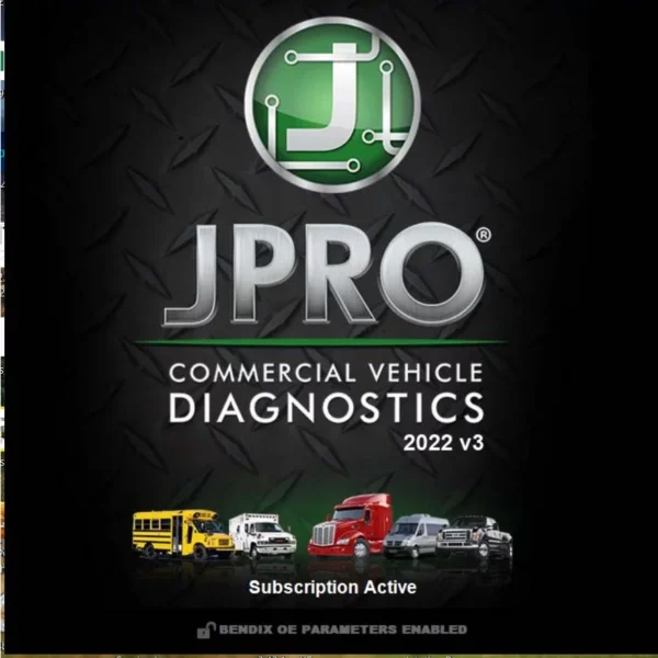 JPRO 2022 Diagnostic Software is a comprehensive solution designed for the commercial transportation industry. It offers advanced diagnostic capabilities to help technicians efficiently manage vehicle maintenance and troubleshoot issues. The software is compatible with a wide range of heavy-duty vehicles. It provides tools for fault detection, repair guidance, and remote diagnostics, ensuring optimal fleet performance and reduced downtime.